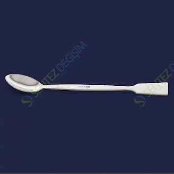 ISOLAB 047.01.250 Spatül - Paslanmaz Çelik - Makro Kaşıklı - 250 mm