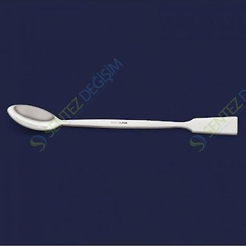 ISOLAB 047.01.120 Spatül - Paslanmaz Çelik - Makro Kaşıklı - 120 mm