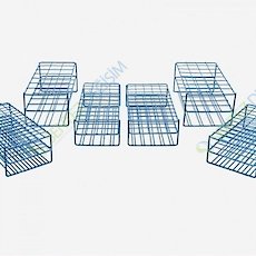 ISOLAB 079.01.105 Tüp Standı - Epoksi Kaplı Tel - 32 Delik - 25 mm tüpler için