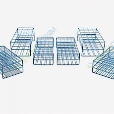 ISOLAB 079.01.102 Tüp Standı - Epoksi Kaplı Tel - 55 delik - 16 mm tüpler için