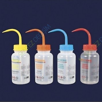 ISOLAB 062.56.500 Piset - Orta Boyunlu - Baskılı - Metiletilketon - 500 ml