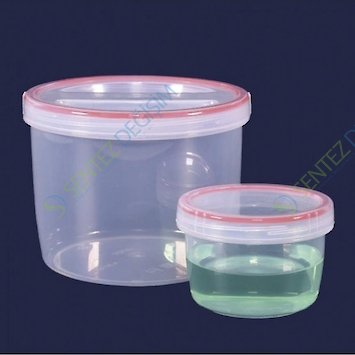 ISOLAB 061.13.006 Cam Kavanoz - Geniş Boyun - Polipropilen - 1420 ml