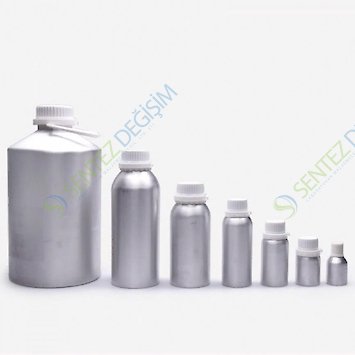 ISOLAB 061.14.300 Şişe - Vida Kapaklı - Dar Boyun - Alüminyum - 300 ml