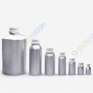 ISOLAB 061.14.120 Şişe - Vida Kapaklı - Dar Boyun - Alüminyum - 120 ml