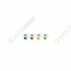 ISOLAB 061.09.0B1 Güvenlik Mühürü - Geniş Ağızlı Şişeler İçin - Mavi Renkli