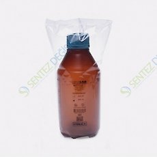 ISOLAB 061.18.100 Polipropilen Şişe - Vida Kapaklı - Orta Boyun - P.P - Amber - Steril - 100 mL