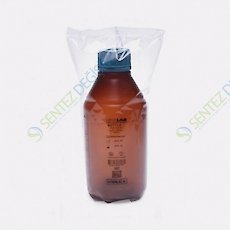 ISOLAB 061.17.901 Polipropilen Şişe - Vida Kapaklı - Orta Boyun - P.P - Amber - Non Steril - 1000 mL / 50 Adet