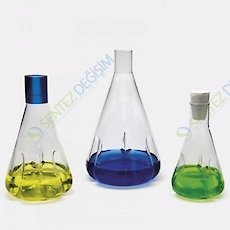 ISOLAB 027.06.500 Erlen - Cam - Girintili Tabanlı - Kapaksız - 500 ml