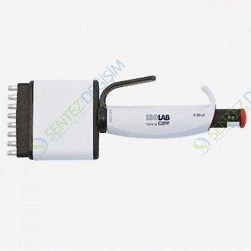 ISOLAB 011.21.200 Otomatik Pipet - 8 Kanal - Araştırma Amaçlı - 20 - 200 ul