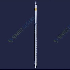 ISOLAB 021.01.050 Pipet - Cam - Dereceli - As Kalite - Grup Sertifikalı - Mavi Skala - 50 ml