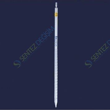 ISOLAB 021.01.050 Pipet - Cam - Dereceli - As Kalite - Grup Sertifikalı - Mavi Skala - 50 ml