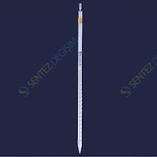 ISOLAB 021.01.002 Pipet - Cam - Dereceli - As Kalite - Grup Sertifikalı - Mavi Skala - 2 ml