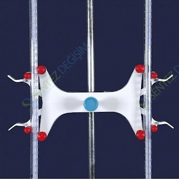 ISOLAB 018.05.002 Büret Pensi - Metal - İki Büret İçin