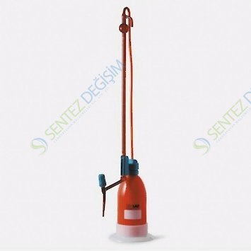 ISOLAB 020.05.050 Büret - Otomatik - Şilling - Amber - As Kalite - Grup Sertifikalı - Beyaz Skala - 50 ml