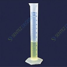 ISOLAB 016.06.025 Mezür - Uzun From - P.P - B Kalite - Mavi Skala - 25 ml