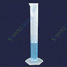 ISOLAB 016.05.050 Mezür - Uzun From - P.P - B Kalite - Kabartma Skala - 50 ml