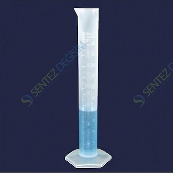 ISOLAB 016.05.050 Mezür - Uzun From - P.P - B Kalite - Kabartma Skala - 50 ml