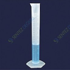 ISOLAB 016.05.025 Mezür - Uzun From - P.P - B Kalite - Kabartma Skala - 25 ml