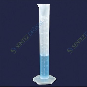 ISOLAB 016.05.010 Mezür - Uzun From - P.P - B Kalite - Kabartma Skala - 10 ml