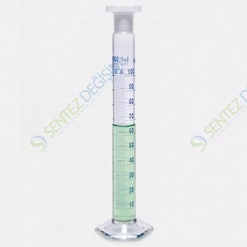 ISOLAB 016.01.250 Mezür - Çalkalama - Hexagonal Cam Tabanlı - A Kalite - Grup Sertifikalı - Mavi Skala - 250 ml