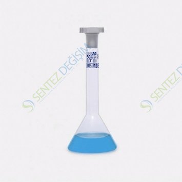 ISOLAB 013.13.020 Balon Joje Trapezoidal Şeffaf A Kalite Grup Sertifikalı Mavi Skala 20 ml NS 10/19 2 adet