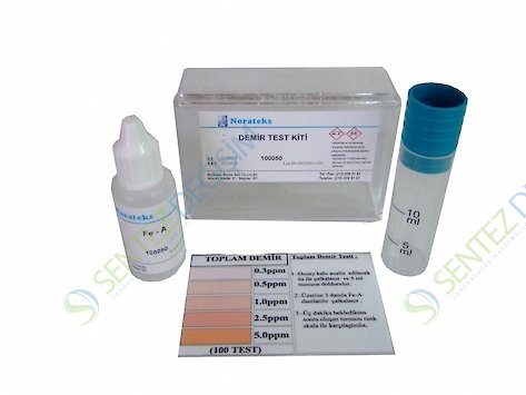 NORATEKS Demir Test Kiti 100050 ( 0,3 – 0,5 – 1 – 2,5 – 5 ) ppm 1 Kutu