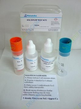 NORATEKS Kalsiyum Test Kiti (100090) ( 1 damla=4ppm (mg/lt) / 1 Kutu