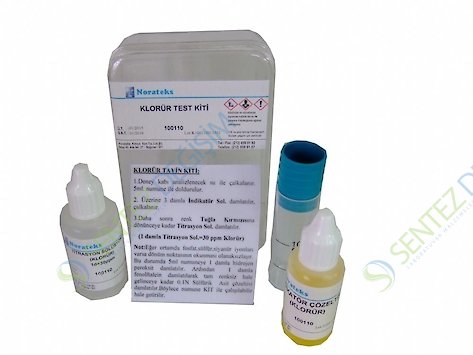  NORATEKS Klorür Test Kiti (100110) (1damla=30ppm (mg/lt) / 1 Kutu