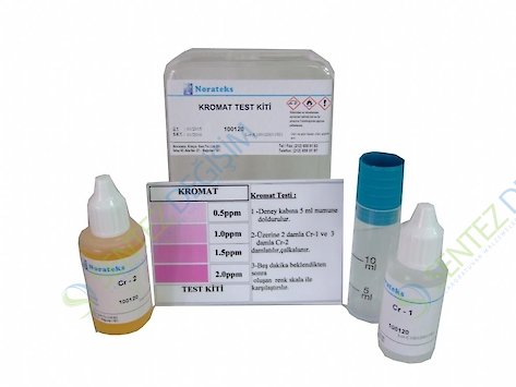 NORATEKS Kromat Test Kiti (100120 0.5-1.0-1.5-2.0 ppm (mg/lt) / 1 Kutu