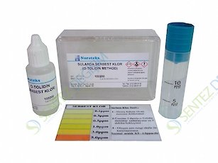 NORATEKS Sularda Serbest Klor Test Kiti Aktif Klor O-Tolidin Metod / 1 Kutu