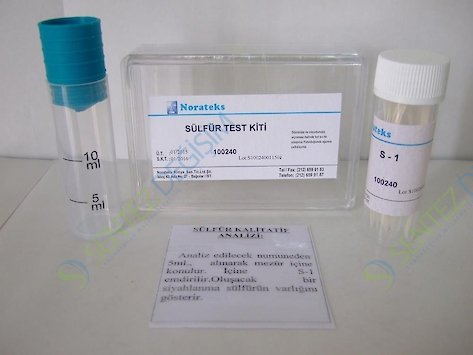 NORATEKS Sülfür Test Kiti(100240) (Kalitatif) / 1 Kutu