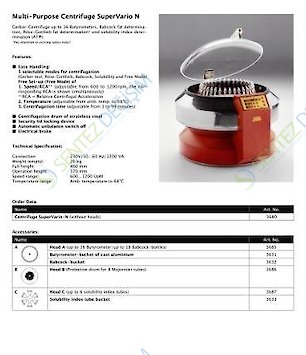 Funke Gerber Super Varıo-N Çok Amaçlı Dijital Isıtmalı Santrifüj