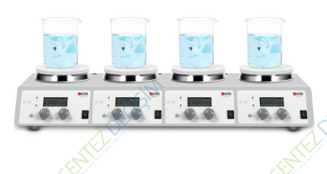 DLAB MS-H340-S4 Isıtıcılı Çoklu Manyetik Karıştırıcı