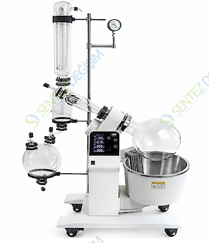 DLAB RE200-Pro SET Vertikal Rotary Evaporatör 20 L Otomatik Lift