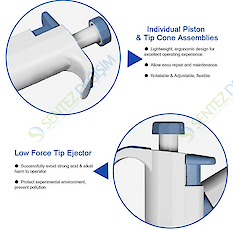 DLAB TopPette Ayarlanabilir Otomatik Pipet 0.1-2.5 μL