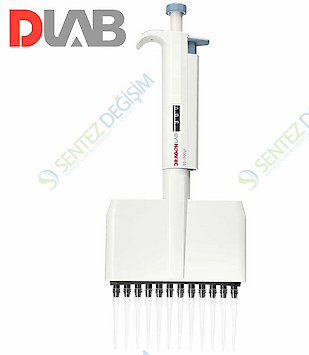 DLAB TopPette Ayarlanabilir Oniki Kanallı Otomatik Pipet 0.5-10 μL