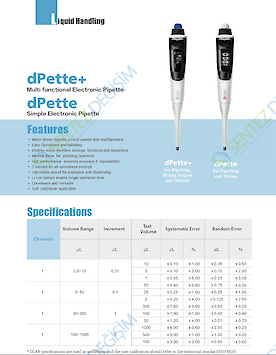 DLAB dPette Elektronik Otomatik Pipet Dijital Ekranlı (5-50 µL)