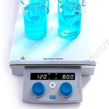 MULTI-HS 6/15 Dijital Çok Pozisyonlu Sıcak Plaka Karıştırıcı 230V/50-60Hz /100 - 1000 rpm / 120 °C