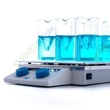 MULTI-HS 6/15 Dijital Çok Pozisyonlu Sıcak Plaka Karıştırıcı 230V/50-60Hz /100 - 1000 rpm / 120 °C
