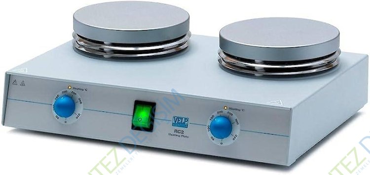 Velp RC2 Serisi İki Bölmeli Sıcak Tabla -1200 W / 370 °C