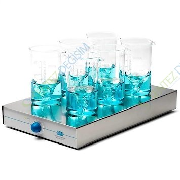 VELP MULTISTIRRER Manyetik Karıştırıcılar, Çoklu Pozisyonlar Manyetik Karıştırıcı 80 ila 1500 rpm 