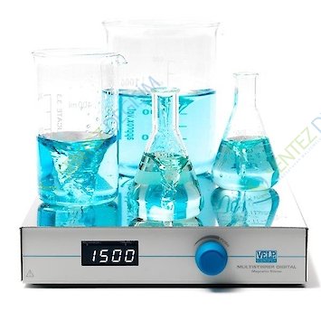  VELP MULTISTIRRER Dijital Seri Manyetik Karıştırıcılar, Çoklu Pozisyonlar 80 ila 1.500 rpm