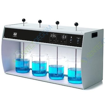 VELP JLT 4 Jar Test Cihazı (Flokülatör) Dijital Kontrollü 11 W / 10 ila 300 rpm