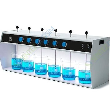 VELP FC6S Jar Test Cihazı (Flokülatör) 18 W / 6 Pozisyon