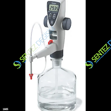 BRAND Dijital Büret Titrette, 25 ml (Geri döngü vanalı ve 0,001 ml hassasiyette)