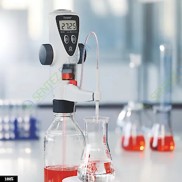 BRAND Dijital Büret Titrette, 50 ml (Geri döngü vanalı ve 0,001 ml hassasiyette)