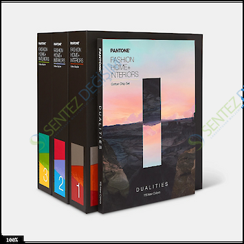 PANTONE 2025 TCX - COTTON CHIP SET (İLAVE 175 ADET YENİ RENK EN GÜNCEL VERSİYON) -PANTONE 2025 TCX KLASÖR (KUMAŞ) 3 CİLT