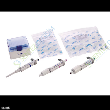 EPPENDORF Research Plus Set Option 3 (1000 µl, 5 ml, 10 ml, ve uçlar)